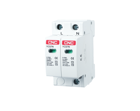 Катоден отводител Т1+Т2 YCS7N-I+II/12.5kA/440V/2P