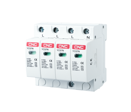Катоден отводител Т1+Т2 YCS7N-I+II/12.5kA/440V/4P